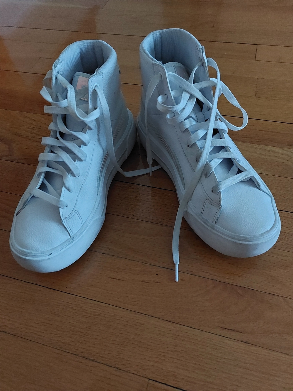 Puma Women's White High-Top Platform Sneakers